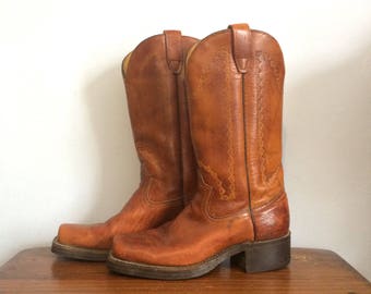 Laredo Eagle Stitch Cowboy Boots Sq Toe Sheplers | Boots Laredo Eagle Stitch Cowboy Boots Sq Toe Sheplers | Boots