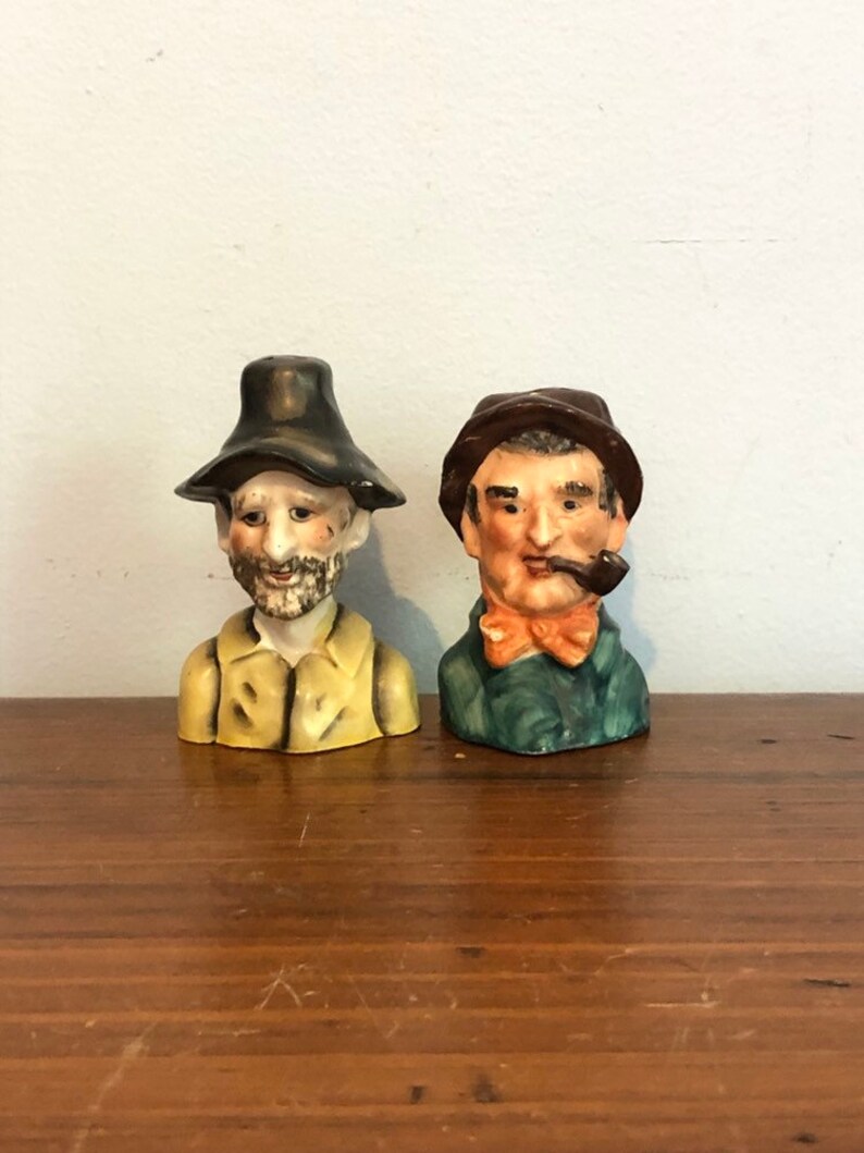 Vintage 70s Hobo Salt and Pepper Shakers / Hillbilly Shaker Etsy