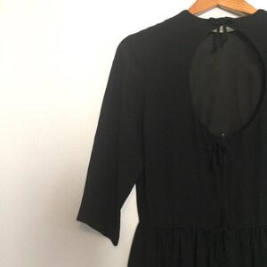 Vintage 60s Little Black Dress W/ Cut Out Back / Mid Century - Etsy