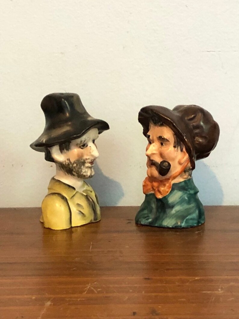 Vintage 70s Hobo Salt and Pepper Shakers / Hillbilly Shaker Etsy