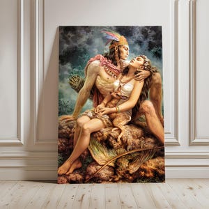 Amor Indio – Canvas Art Print: Jesús Helguera Volcano Legend Home Decor
