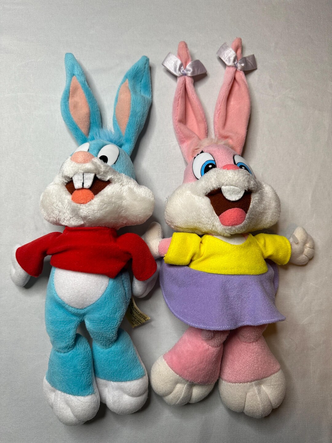 Vintage 1990 Tiny Toon Adventures Plush Set – Buster & Babs Bunny - Etsy