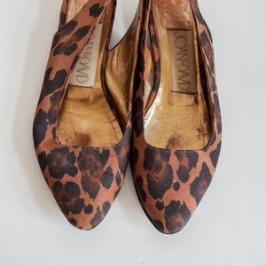 SALE Vintage 80s animal print slingbacks Joan and David size 41 EU 9.5 US