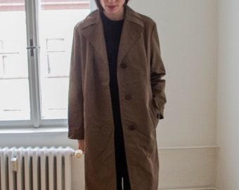 Vintage 70s camel trench size S-L