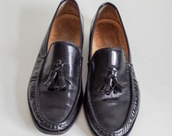UITVERKOOP Vintage lakleren loafers uit de jaren 80 gemaakt in Italië maat 42 EU, 10,5 US