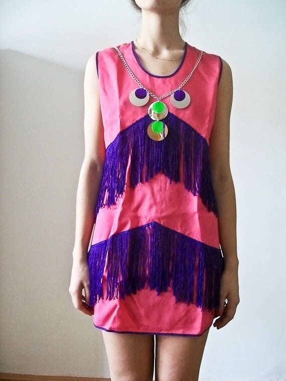 neon fringe dress Neon Sequin Fringe Dress Dance Sophisticates