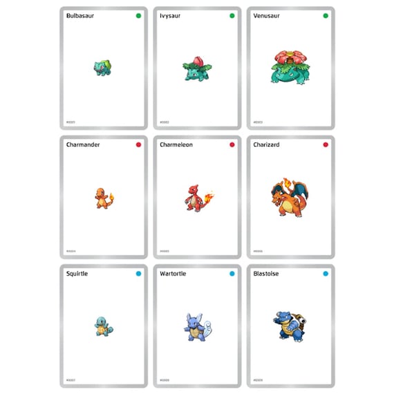Printable Pokemon Generation 1 Placeholder Cards - 151 Pokemon Binder Pages - Digital Download TCG Binder Inserts
