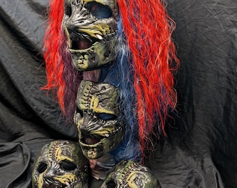 Slipknot Mask and Wig Corey Taylor #8 Subliminal Verses Vol3 Halloween Maske Mascara Polyfoam Iowa Wanyk Clown Shawn Crahan Replica inspired