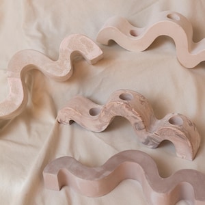 Minimalist Wave Candle Holder