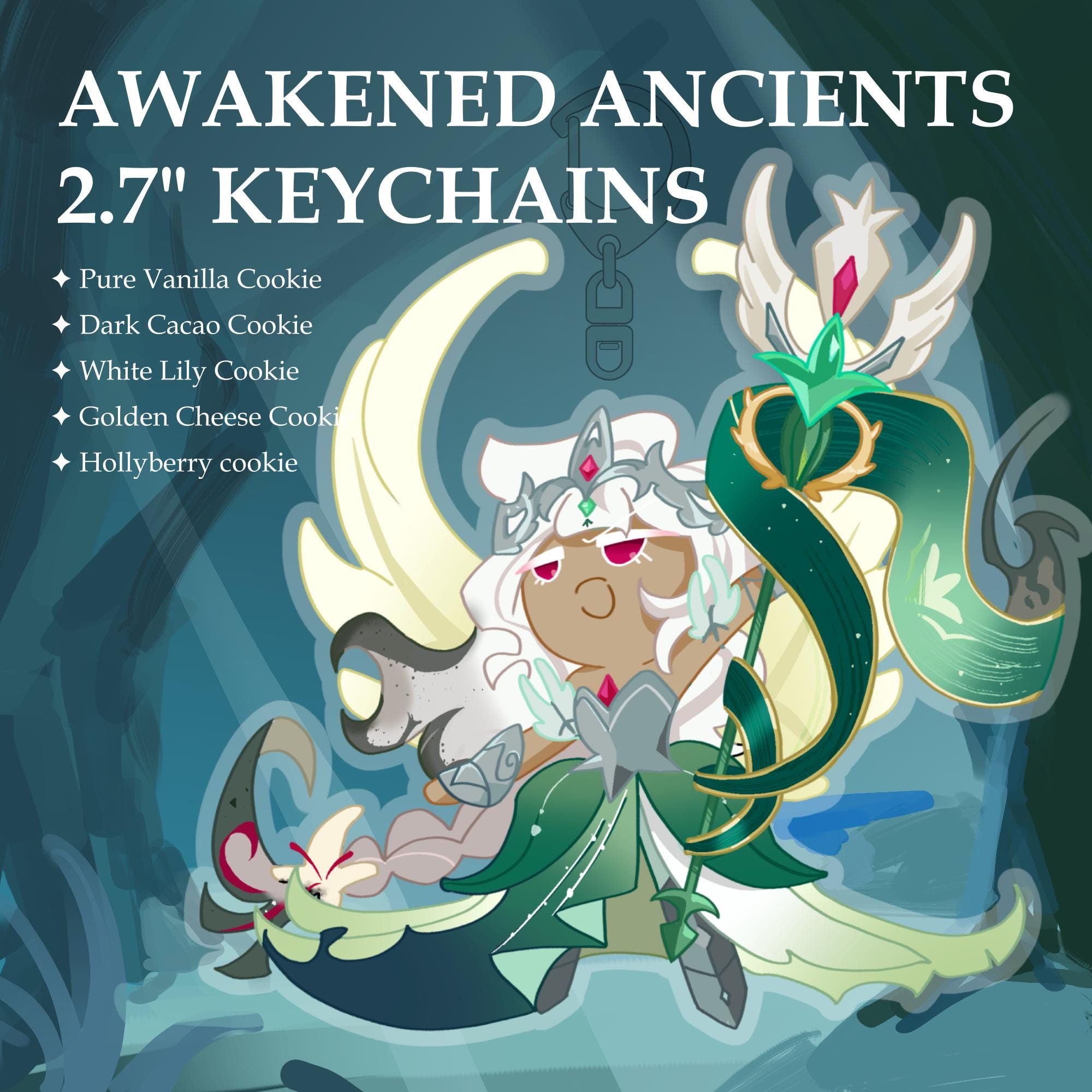 Cookie Run Kingdom - Ancient Cookie Keychains 2.7" || Pure Vanilla ...