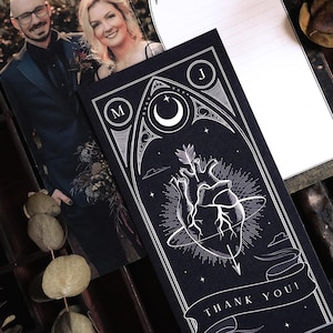 Carte de remerciement photo sur mesure, carte de remerciement personnalisée pour mariage et événements d'Halloween