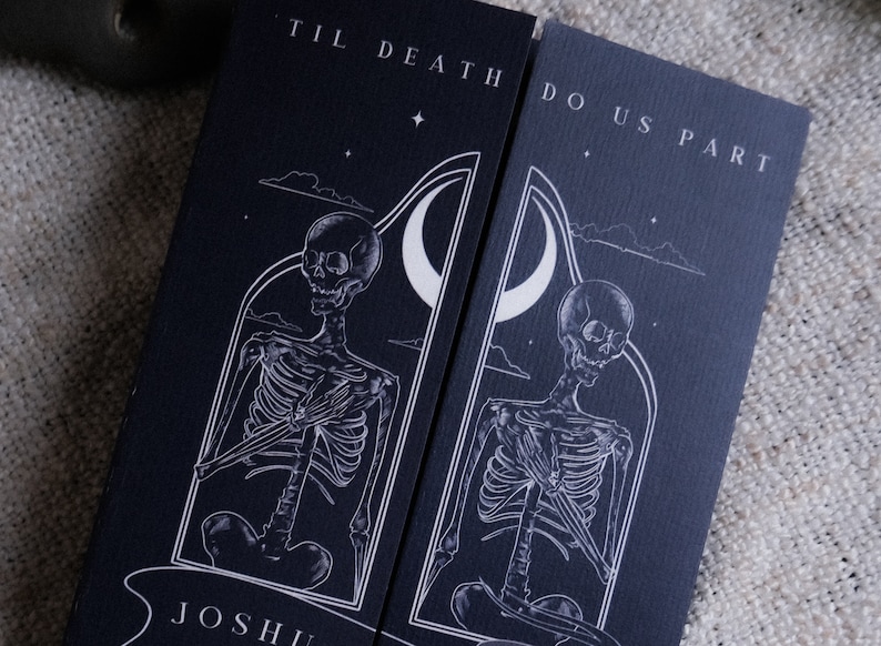 Unique Tarot Card Ouija Wedding Invitation 'Til Death Do Us Part', Personalised Invitation card for Wedding & Halloween Events image 5