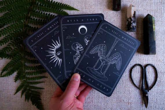 Unique Tarot Card Spread Invitation, Personalised Invitation 3 set card for Wedding & Events