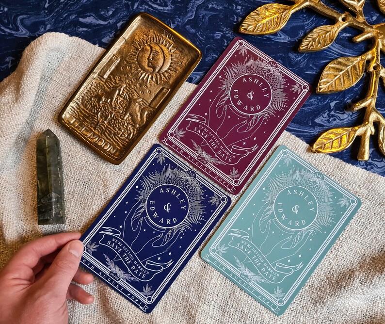 Save the Date Magnet Tarot Karte Save the Date Unique Save | Etsy