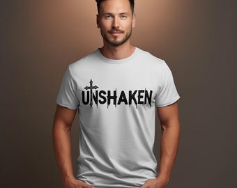 svg png datei Religiös unerschütterlich im Glauben Shirt Design Geschenk für Männer