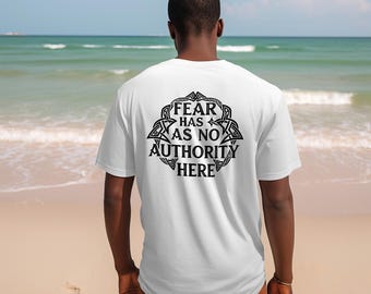 svg png Datei Religiöse Angst hat hier keine Autorität Shirt Design Geschenk für Männer