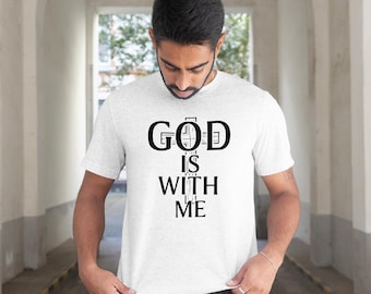 svg png Datei Religiöser Gott ist mit mir Design Geschenk für Männer
