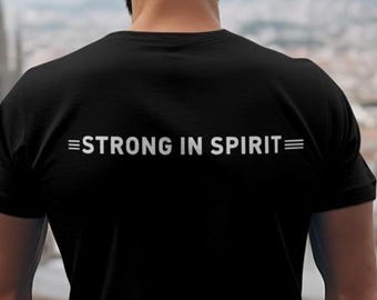 Stark im Geiste Shirt Design svg png Motivationsgeschenk für Männer