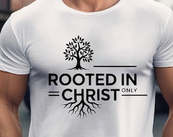 T-shirt chrétien pour homme | Roots in Christ, Tree Roots (téléchargement numérique)
