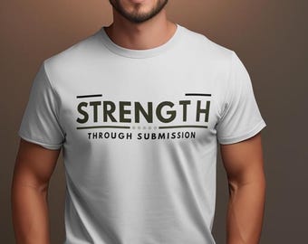 Stärke durch Vorlage Shirt Design svg png motivierendes Geschenk für Männer