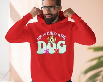 Dog Paw Flowers hoodie | Cute Puppy Graphic Hoodie