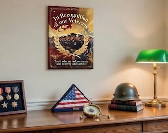 Honor Our Veterans Matte Canvas