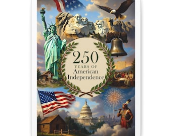 250 Years of American Independence Matte Canvas