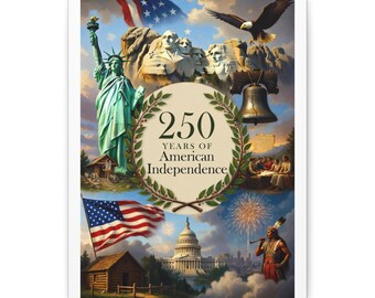 250 Years of American Independence Matte Canvas