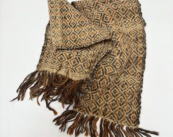 CHAKANA -  Organic Llama Wool Scarf | Handmade Winter Scarf