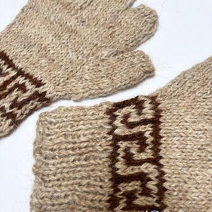 PUNA - Handwoven Fingerless Gloves | Organic Llama Wool | Kolla Artisan Made image 7