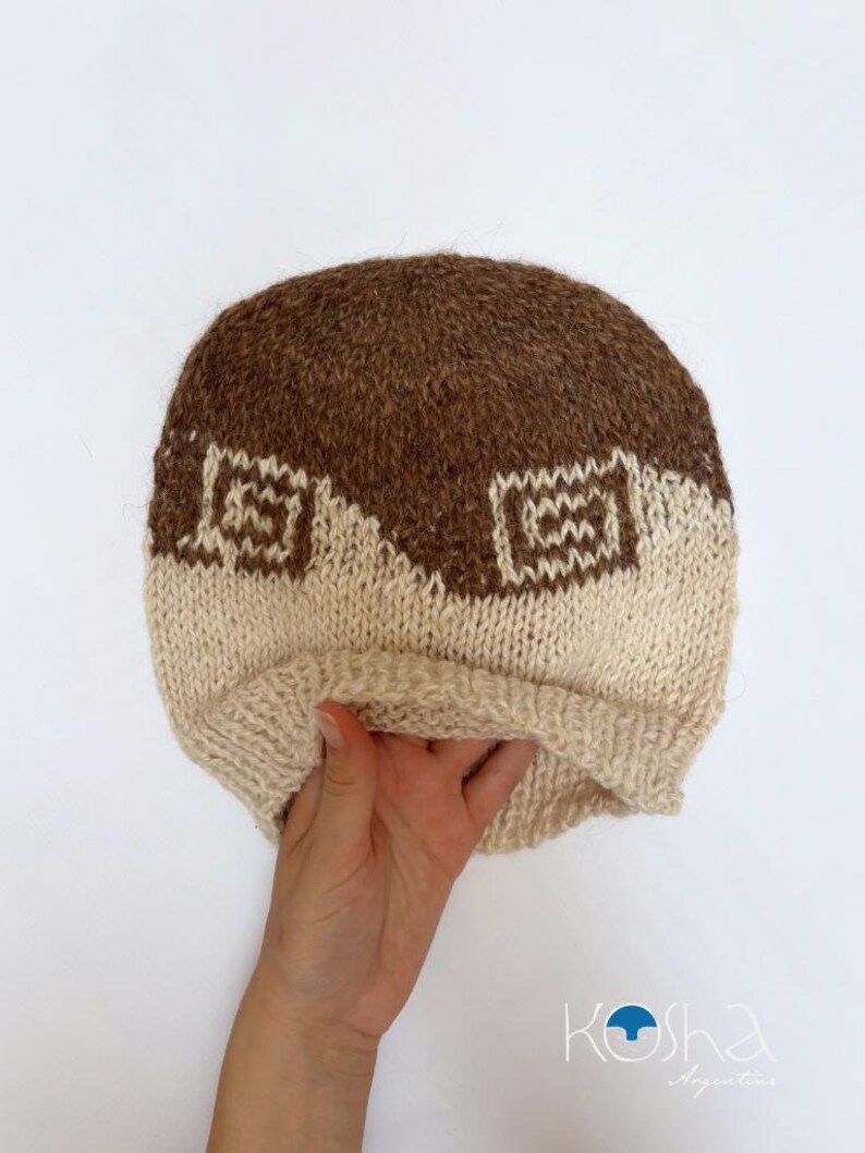 ARROYO - Organic Llama Wool Beanie | Handwoven Winter Hat image 2