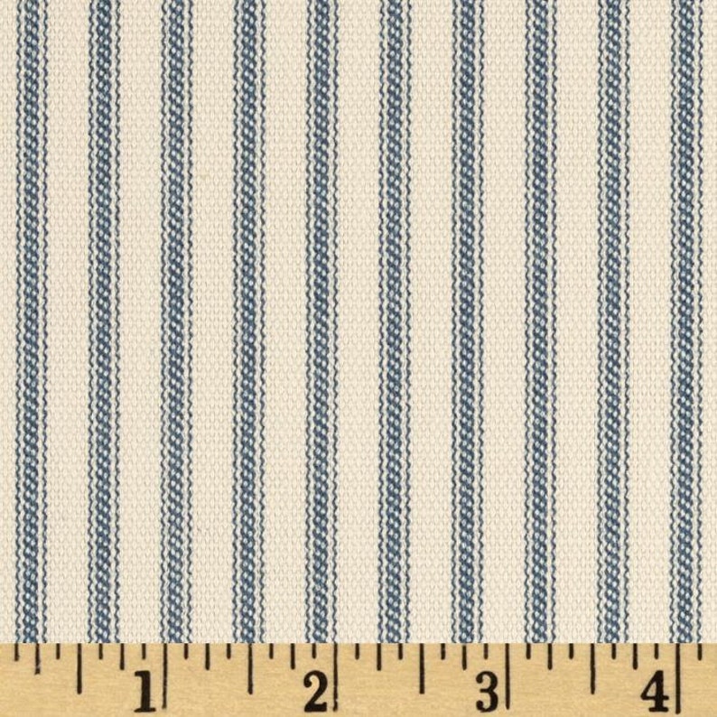 Ticking Stripes BlackBlueCharcoalTan Sand Grey Two 96L Custom Curtain Panels With Pinch Pleats