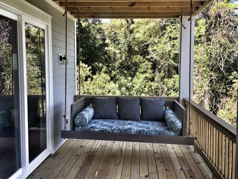 One Custom Twin Mattress Cover Sunbrella Pacific Blue Etsy