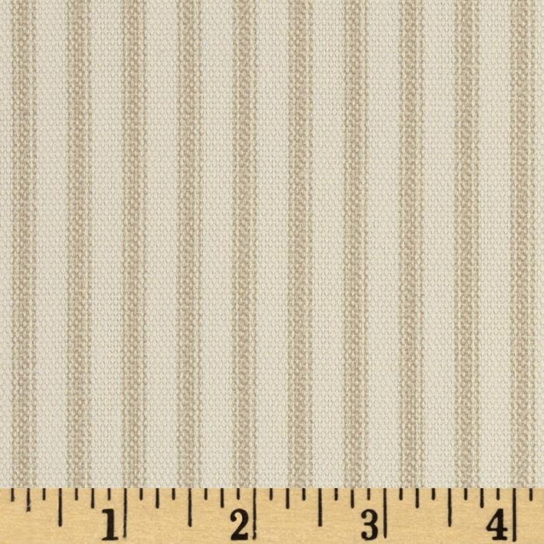 Ticking Stripes BlackBlueCharcoalTan Sand Grey Two 96L Custom Curtain Panels With Pinch Pleats