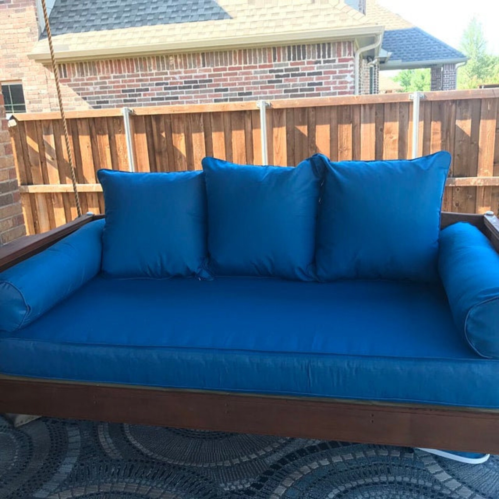 One Custom Twin Size Daybed Mattress Cover Indoor/outdoor Etsy