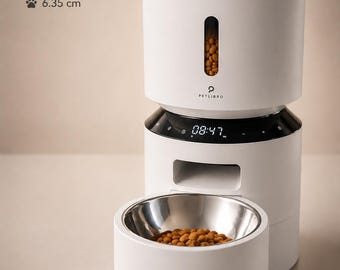 PETLIBRO Granary Automatyczny podajnik karmy dla kotów 6,35 cm | Podwyższona podstawka pod karmę | Ergonomiczna podstawa do karmienia