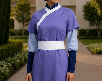 Costume de la Tribu de l'Eau inspiré d'Avatar – Tenue de cosplay haut de gamme pour femmes | Robe de princesse maîtresse de l'eau | Cosplay pour conventions et Halloween
