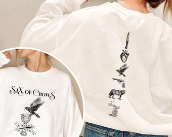 Six Of Crows, No mourners No funerals Sweatshirt Hoodie Shirt, Bookish Shirt, Book Lover Sweatshirt, Librarian Shirt, Gift For Book Lover