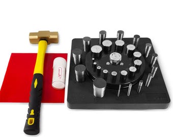 13 pcs Round Disc Cutter Set with Yellow Handle – Precision Hole Punch for Leather, Fabric, Paper, Crafting – Stainless Steel Blades