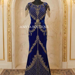 slim fit dress slacks Classy Long Mermaid One Shoulder Royal Blue Prom Dress with Side Train