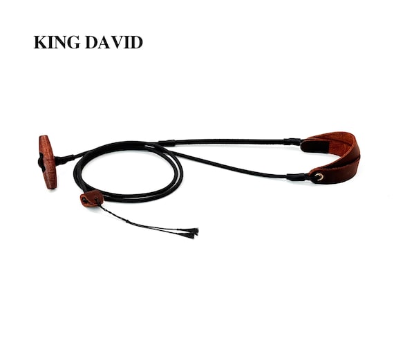 King David Shepherd Sling SCOUT T-Handle, Silent Edition, Hand-Braided Paracord Stone Sling for Outdoor Practice
