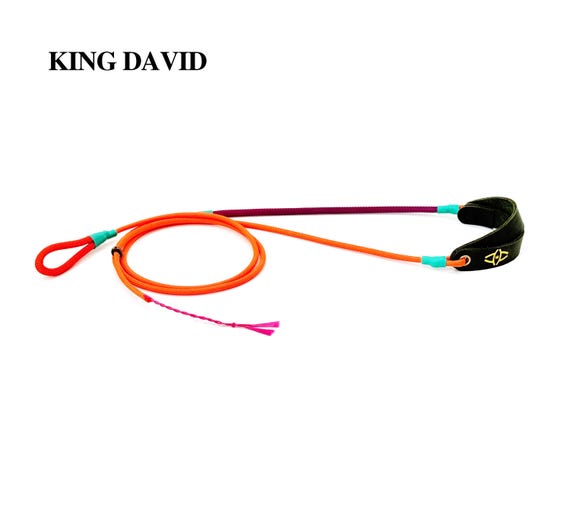 King David Shepherd Sling Scout Series Single Loop, Venom/ Danube/Dopamine Edition, Hand-Braided Paracord Stone Sling
