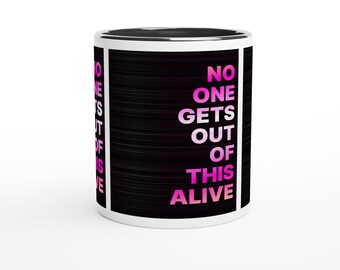 Taza de café divertida de cerámica blanca de 325 ml con cita humorística, regalo para amigos y compañeros de trabajo.