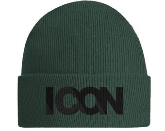 Gorro unisex con puños / Gorro de invierno de punto minimalista / Gorro de calavera suave para uso diario
