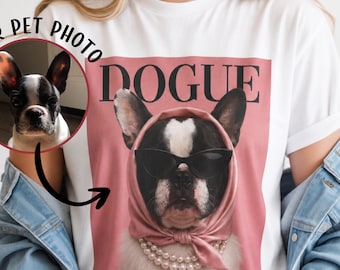 Custom Dog Shirt & Sweater Comfort Colors Personalized Pet Portrait Tshirt Dog Photo Custom Dog Mom Gift Pet Memorial Gift for Dog lovers