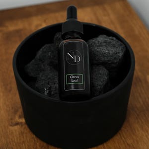 Black Volcanic Rock Oil Diffuser, Natural Home Fragrance, Minimalist Décor