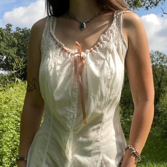 Antique Edwardian Step in Romper - image 6