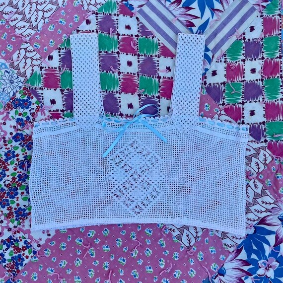 Edwardian Crochet Yoke Top