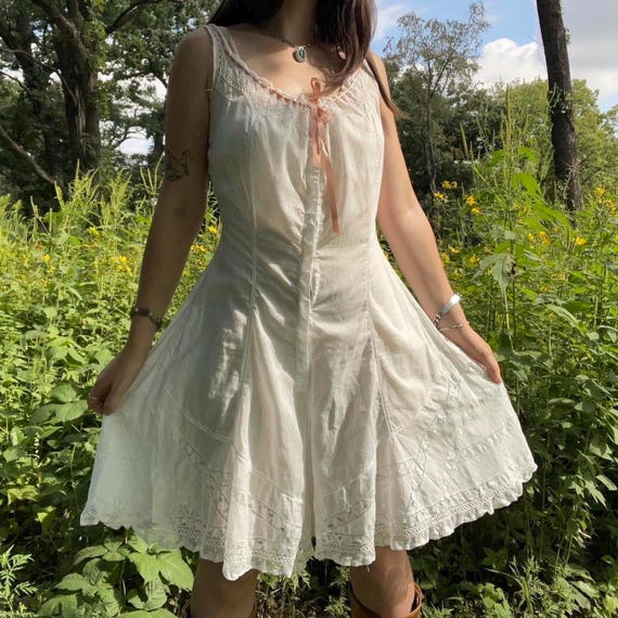 Antique Edwardian Step in Romper - image 1