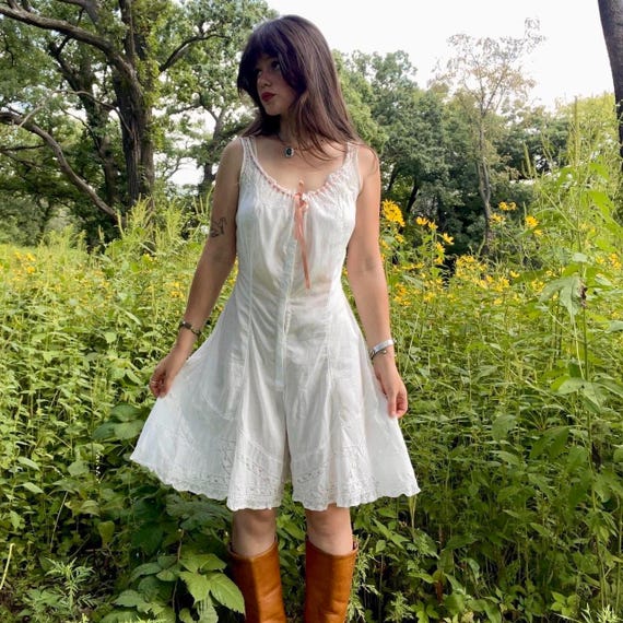 Antique Edwardian Step in Romper - image 2